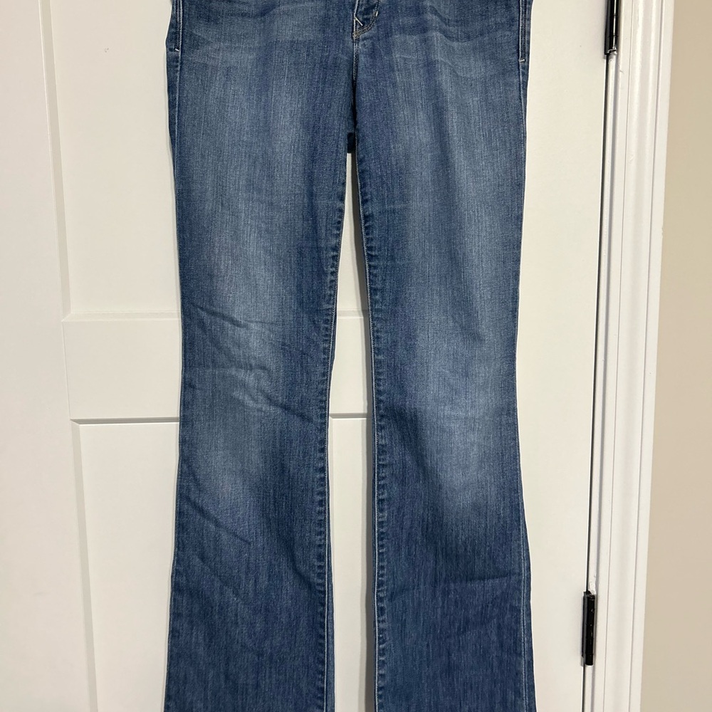 GAP 1969 Women's Flare Curvy Jeans in Classic Blue